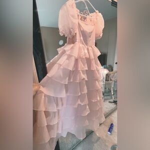Beautiful Ruffled Pink Dress